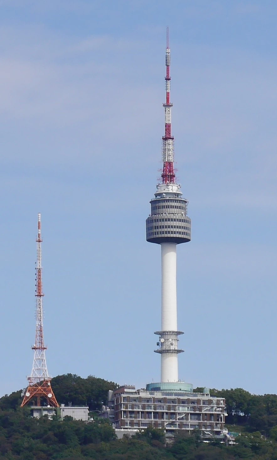 N Seoul Tower atop Namsan Mountain